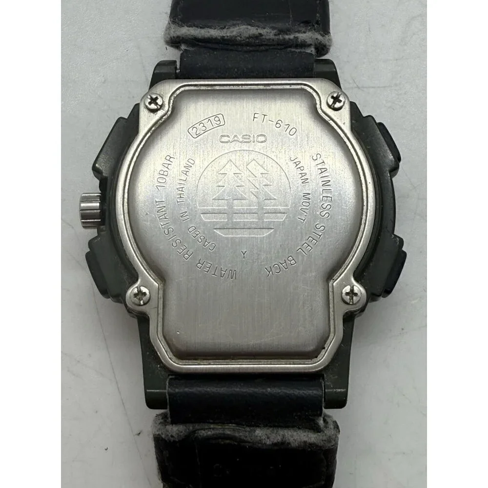 Casio Illuminator Forester Men's 100M WR Wristwatch 2319 FT-610 Green Case Strap